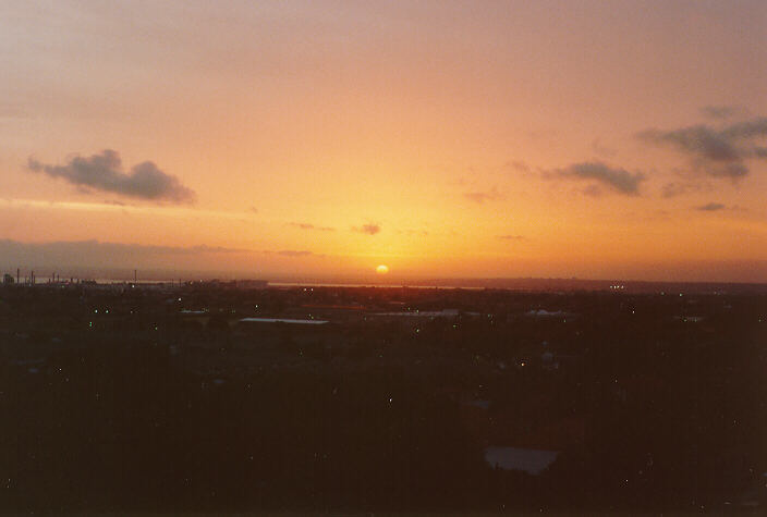 sunset sunset_pictures : Coogee, NSW   1 November 1989