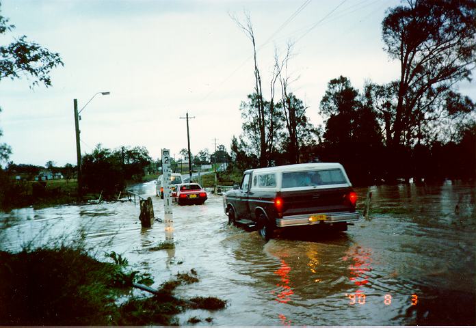 flashflooding flood_pictures : Riverstone, NSW   3 August 1990