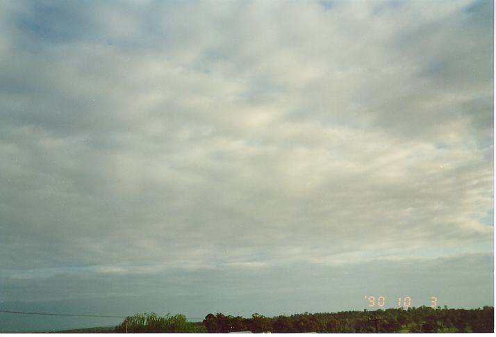 stratocumulus stratocumulus_cloud : Schofields, NSW   3 October 1990