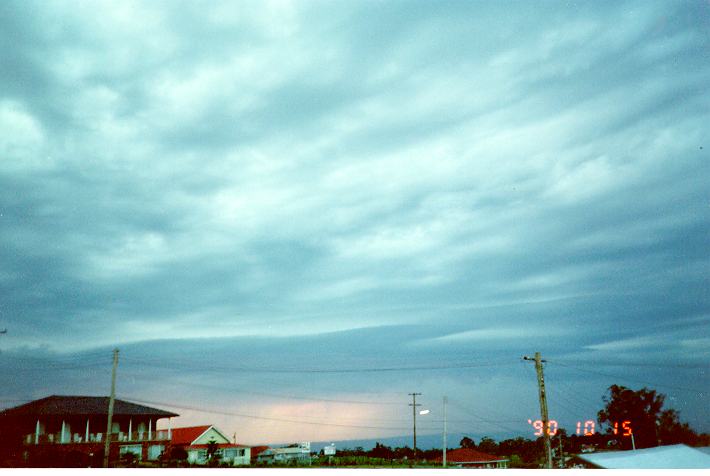 raincascade precipitation_cascade : Schofields, NSW   15 October 1990