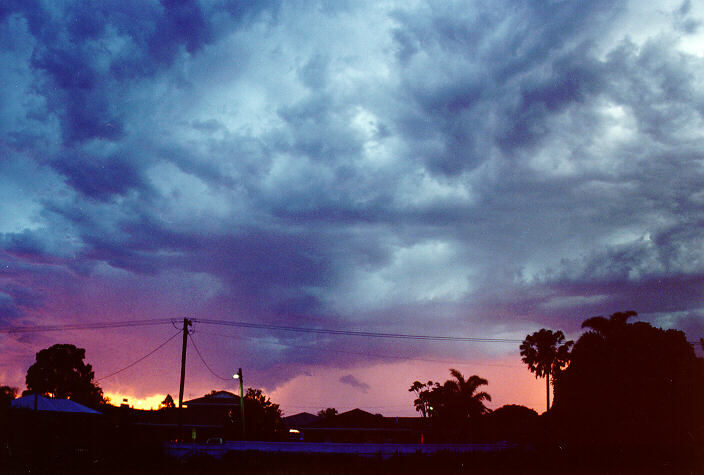 cumulonimbus thunderstorm_base : Ballina, NSW   23 December 1990