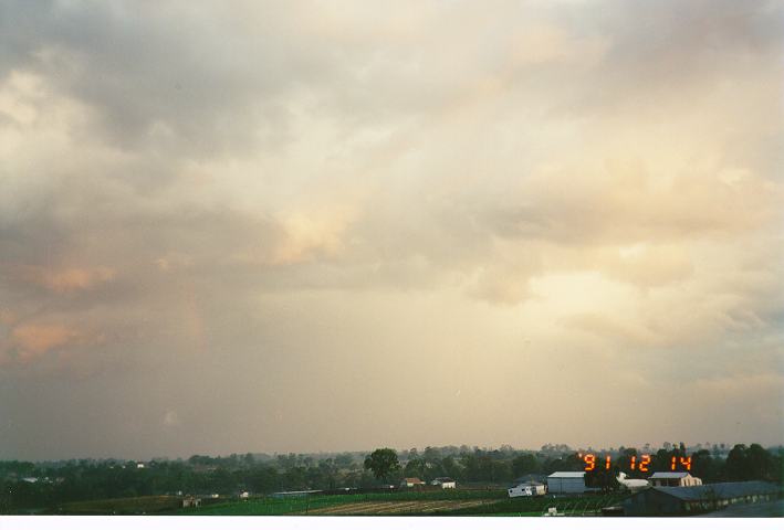 raincascade precipitation_cascade : Schofields, NSW   14 December 1991