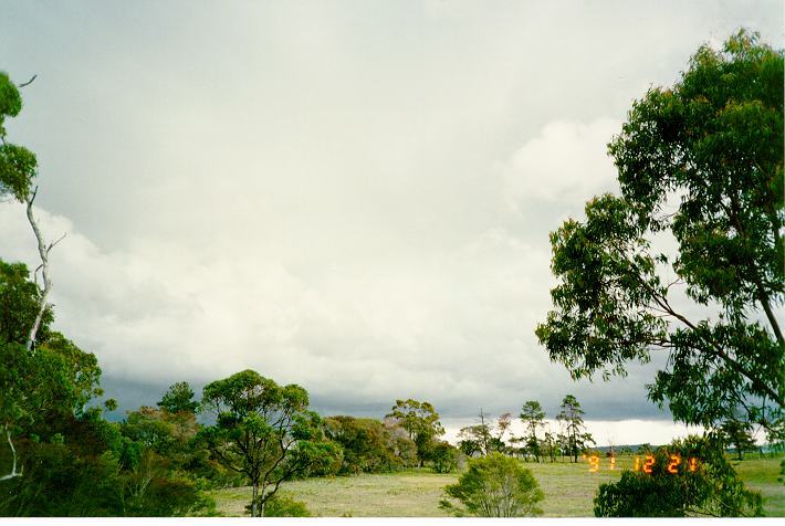 cumulonimbus thunderstorm_base : Wyee, NSW   21 December 1991