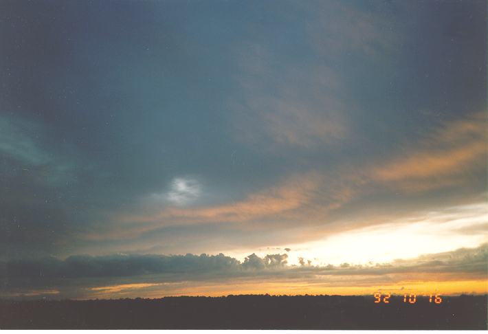 altocumulus castellanus : Schofields, NSW   16 October 1992