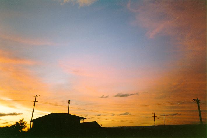 sunset sunset_pictures : Schofields, NSW   22 November 1993