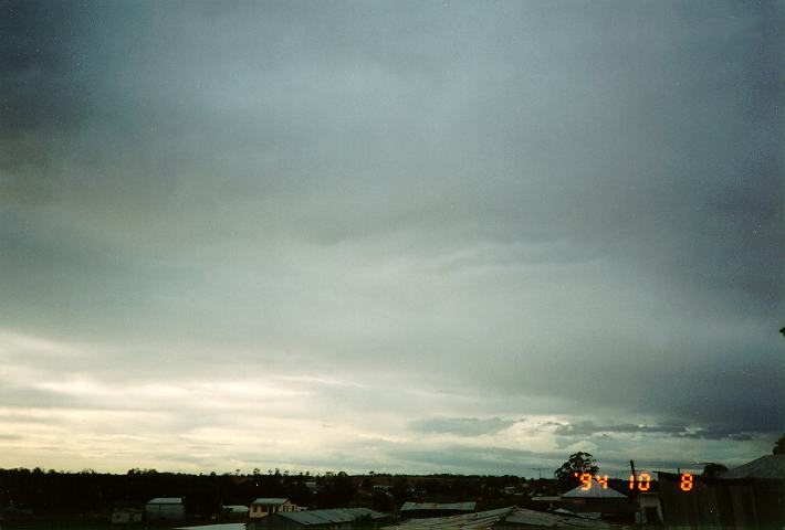 altostratus altostratus_cloud :  Schofields, NSW   8 October 1994