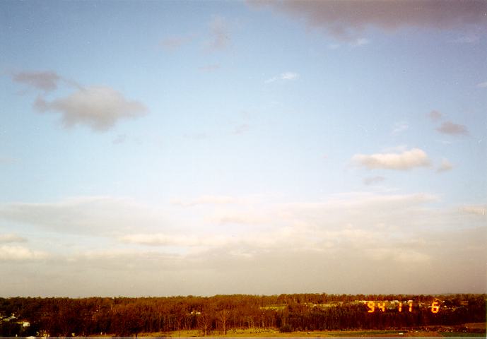 stratocumulus stratocumulus_cloud : Schofields, NSW   6 November 1994