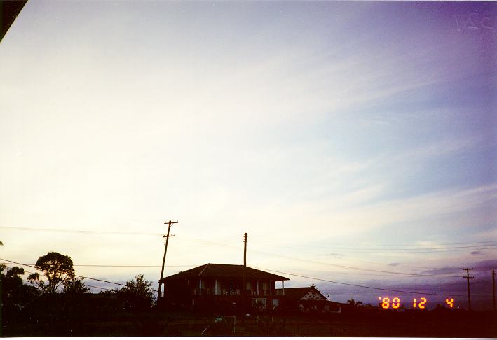 cirrostratus cirrostratus_cloud : Schofields, NSW   9 January 1995