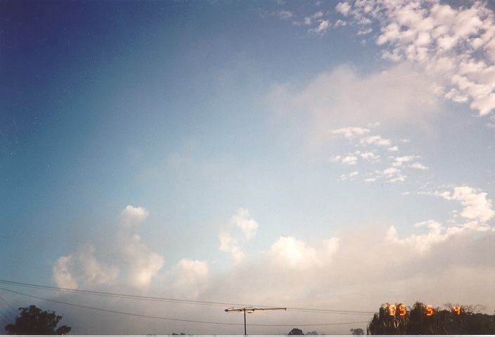 altocumulus castellanus : Schofields, NSW   4 May 1995