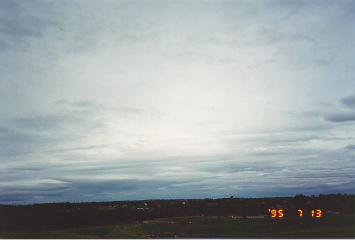 altostratus altostratus_cloud : Schofields, NSW   13 July 1995