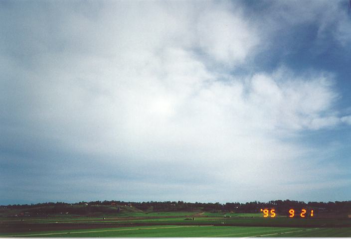 altostratus altostratus_cloud : Freemans Reach, NSW   21 September 1995