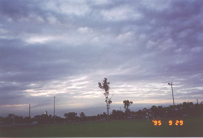 altostratus altostratus_cloud : Marayong, NSW   29 September 1995