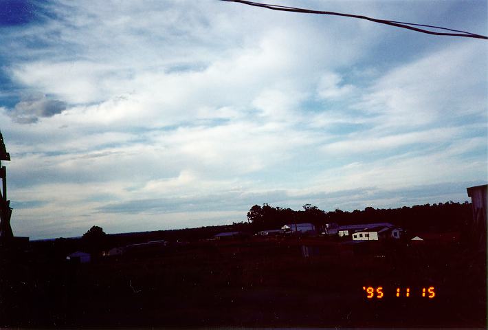 altostratus altostratus_cloud : Schofields, NSW   15 November 1995