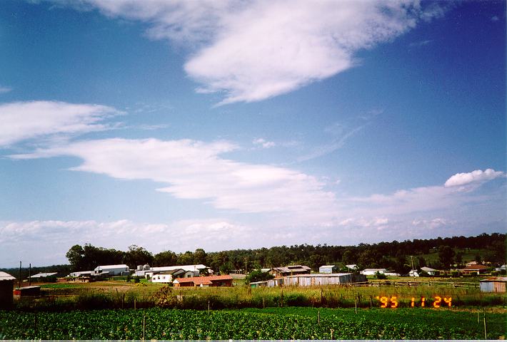 altocumulus lenticularis : Schofields, NSW   24 November 1995