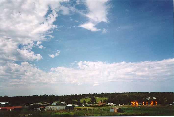 altocumulus castellanus : Schofields, NSW   27 November 1995