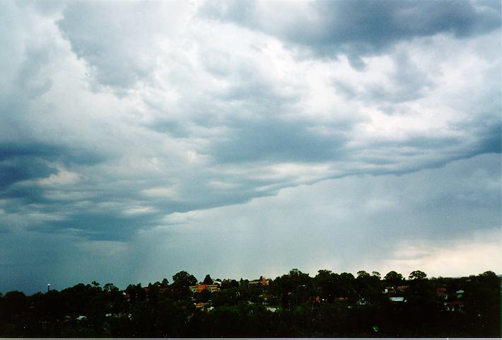 raincascade precipitation_cascade : Rooty Hill, NSW   28 November 1995