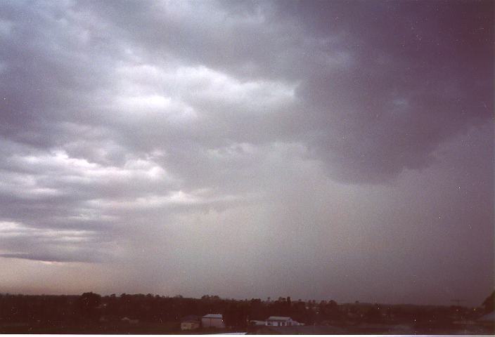 raincascade precipitation_cascade : Schofields, NSW   27 December 1995