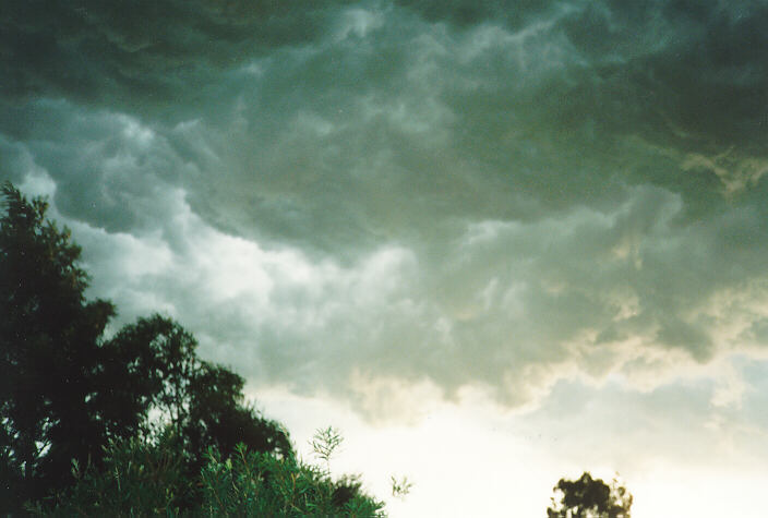 shelfcloud shelf_cloud : Oakhurst, NSW   8 February 1996