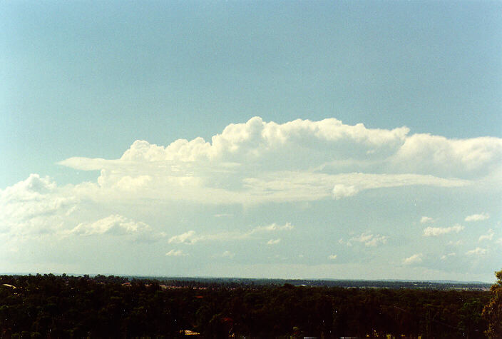 thunderstorm cumulonimbus_incus : Rooty Hill, NSW   23 March 1997