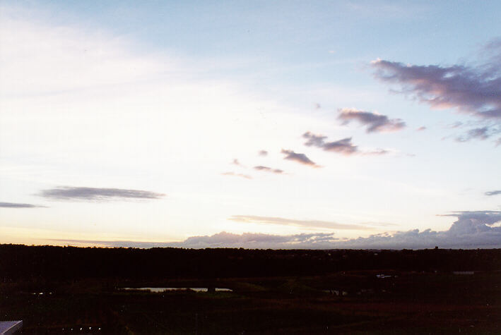 altocumulus lenticularis : Schofields, NSW   7 April 1997