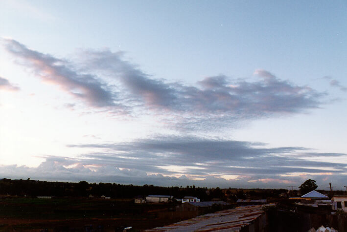 altocumulus lenticularis : Schofields, NSW   7 April 1997