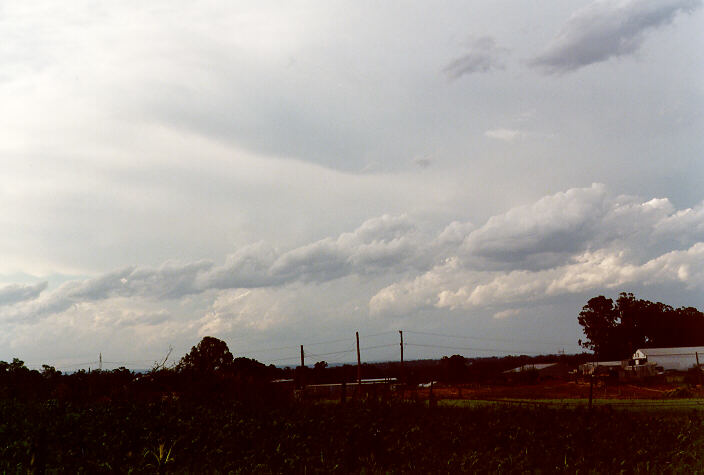 anvil thunderstorm_anvils : Schofields, NSW   2 October 1997