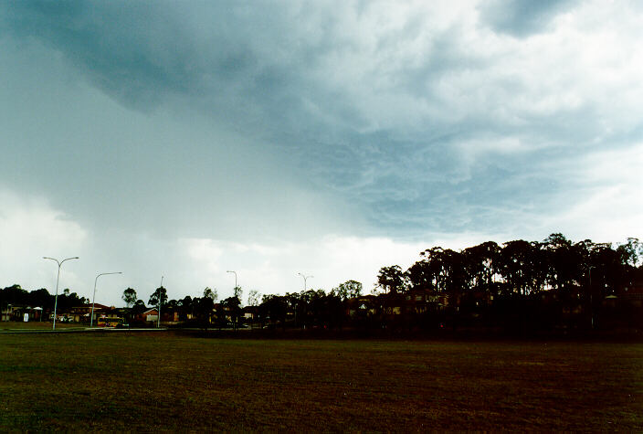 cumulonimbus thunderstorm_base : Glenmore Park, NSW   27 October 1997