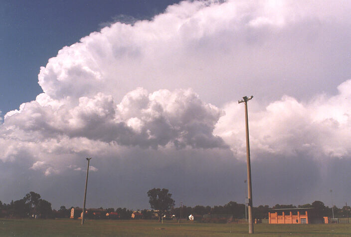 cumulonimbus supercell_thunderstorm : St Marys, NSW   12 November 1997