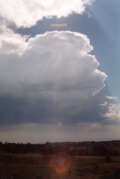 thunderstorm cumulonimbus_calvus : Horsley Park, NSW   26 November 1997