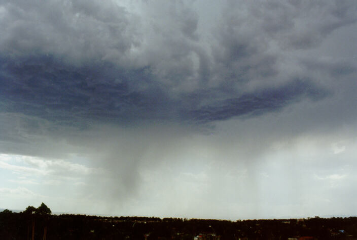 raincascade precipitation_cascade : Rooty Hill, NSW   21 December 1997