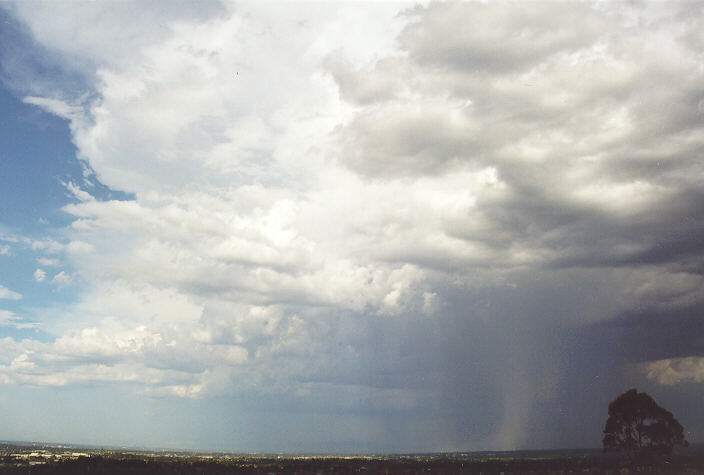 thunderstorm cumulonimbus_incus : Rooty Hill, NSW   15 February 1998