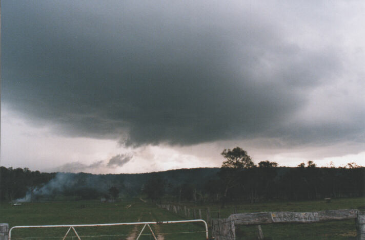 cumulonimbus thunderstorm_base : Storm King Dam, Qld   5 October 1998