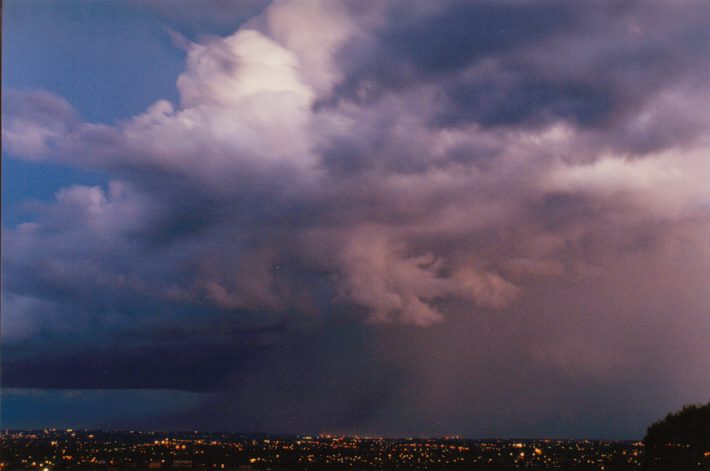 cumulonimbus thunderstorm_base : Horsley Park, NSW   13 November 1998