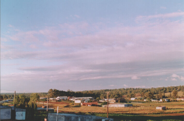 stratocumulus lenticularis : Schofields, NSW   23 November 1998