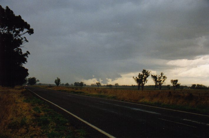 cumulonimbus thunderstorm_base : NW of Gunnedah, NSW   30 January 1999