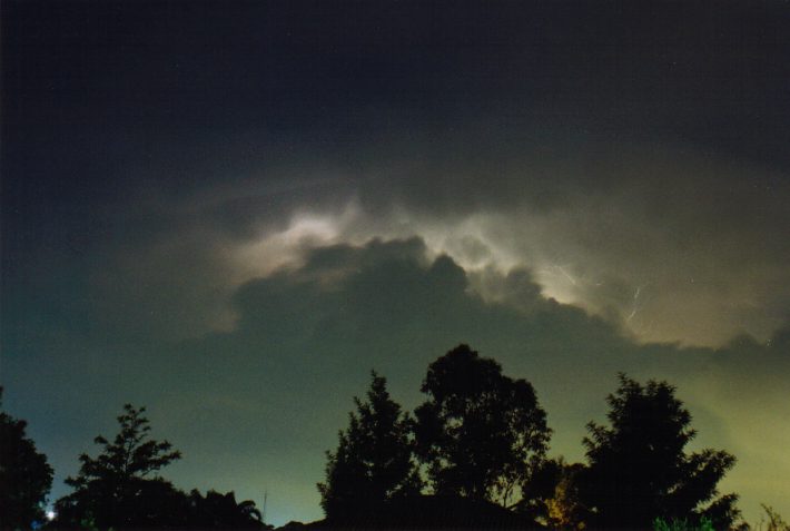 cumulonimbus supercell_thunderstorm : Oakhurst, NSW   14 April 1999