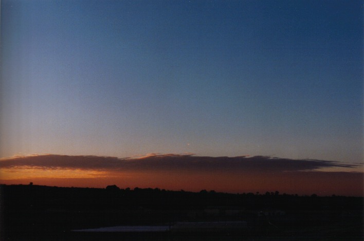 altocumulus lenticularis : Schofields, NSW   20 August 1999