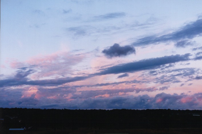 sunset sunset_pictures : Schofields, NSW   28 August 1999