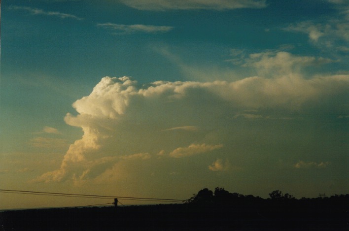 thunderstorm cumulonimbus_incus : Schofields, NSW   22 September 1999