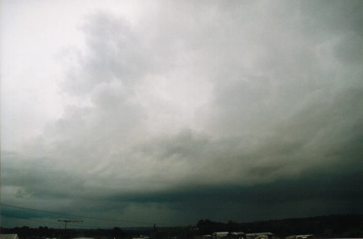 raincascade precipitation_cascade : Schofields, NSW   8 November 1999