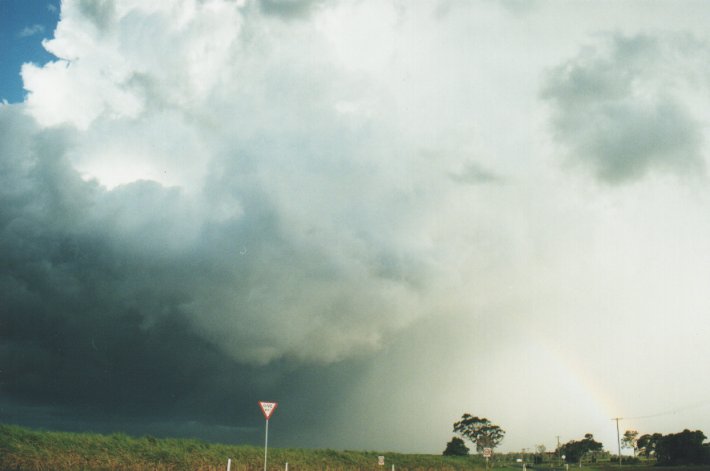 thunderstorm cumulonimbus_incus : Woodburn, NSW   31 December 1999