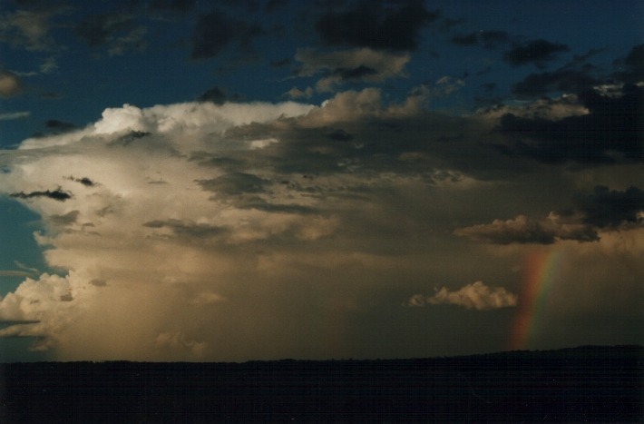 thunderstorm cumulonimbus_incus : 10km E of Inverell, NSW   17 January 2000