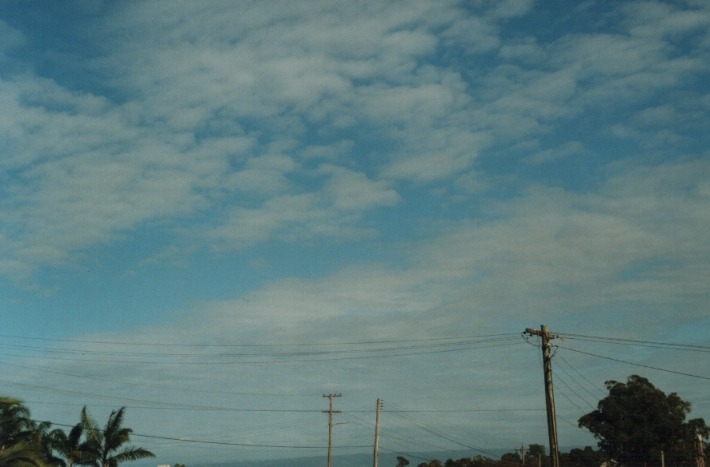 stratocumulus stratocumulus_cloud : Schofields, NSW   24 January 2000