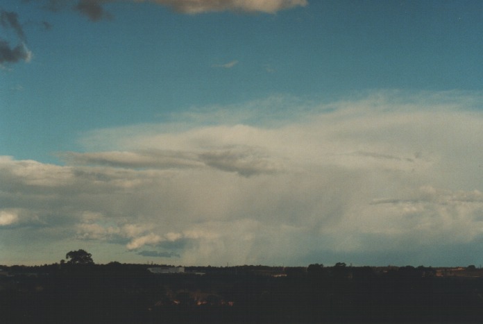 thunderstorm cumulonimbus_incus : Rooty Hill, NSW   23 August 2000