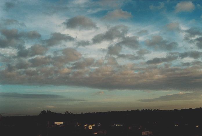 altocumulus castellanus : Schofields, NSW   2 November 2000