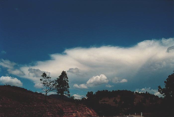 anvil thunderstorm_anvils : Howes Valley, NSW   3 November 2000