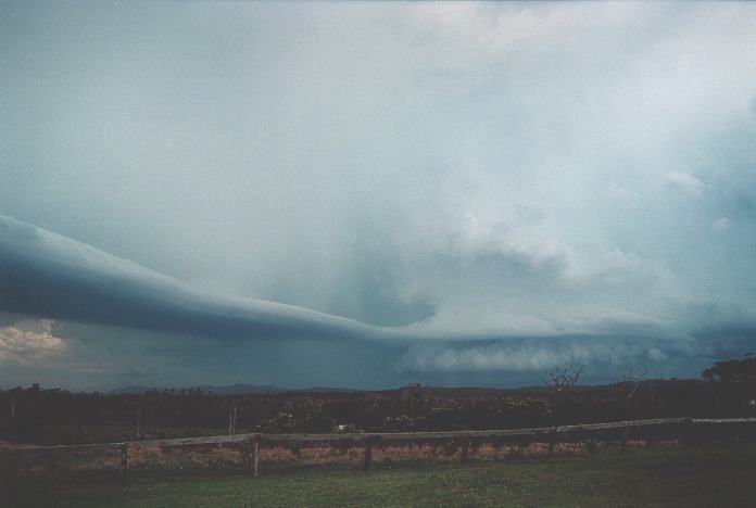 cumulonimbus supercell_thunderstorm : Corindi Beach, NSW   5 November 2000