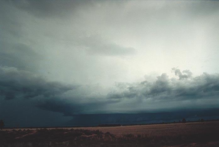 cumulonimbus supercell_thunderstorm : W of Chinchilla, Qld   20 November 2000