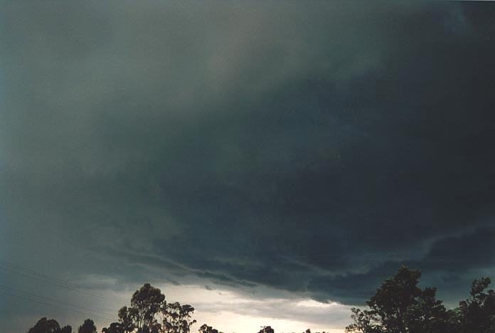 cumulonimbus thunderstorm_base : W of Inverell, NSW   4 December 2000