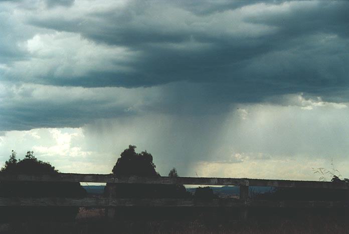 raincascade precipitation_cascade : N of Marulan, NSW   4 January 2001